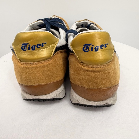 Onitsuka Tiger Retro Sneakers Tan Navy Yellow Men’s 11.5 / EU 46 - Picture 7 of 13